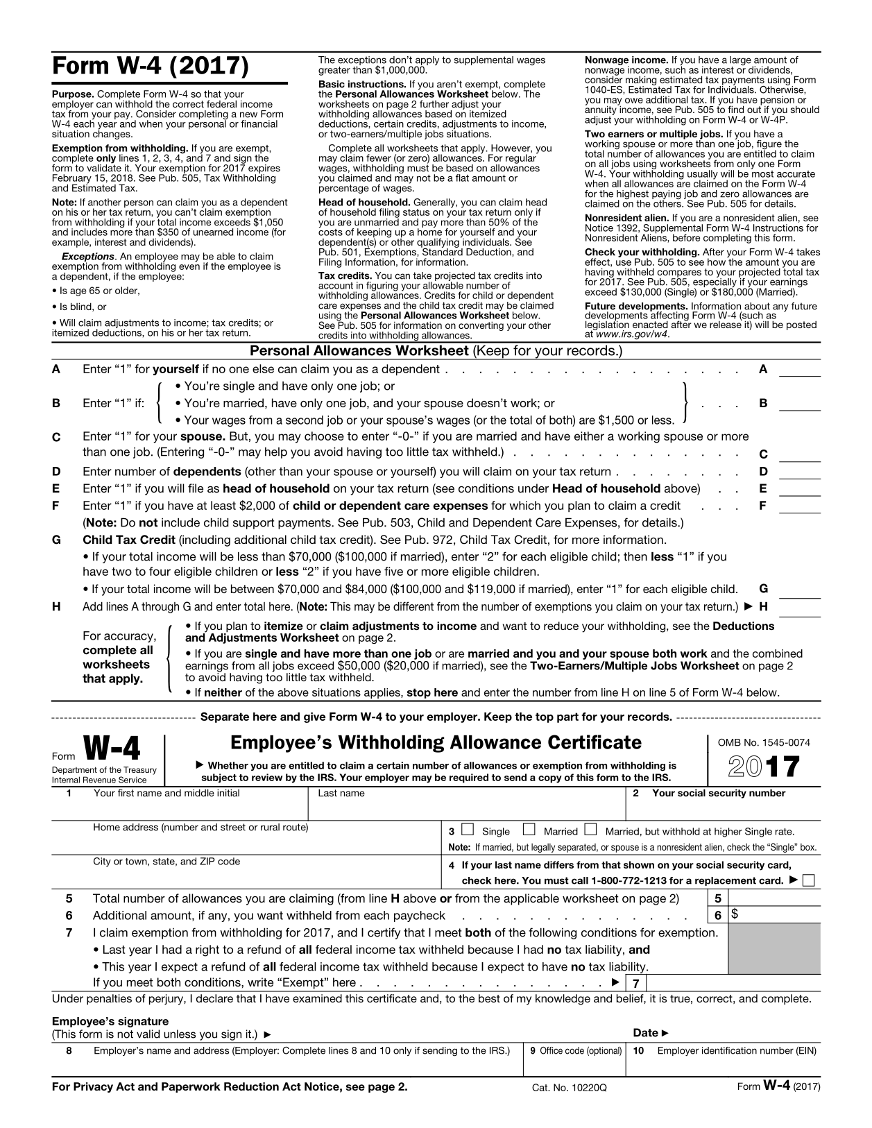 2025 Tax Forms Printable W4 Victoria Mair
