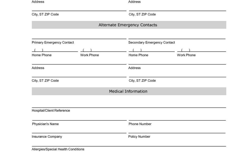 50 Free Medical Forms Templates Culturatti Free Printable Medical