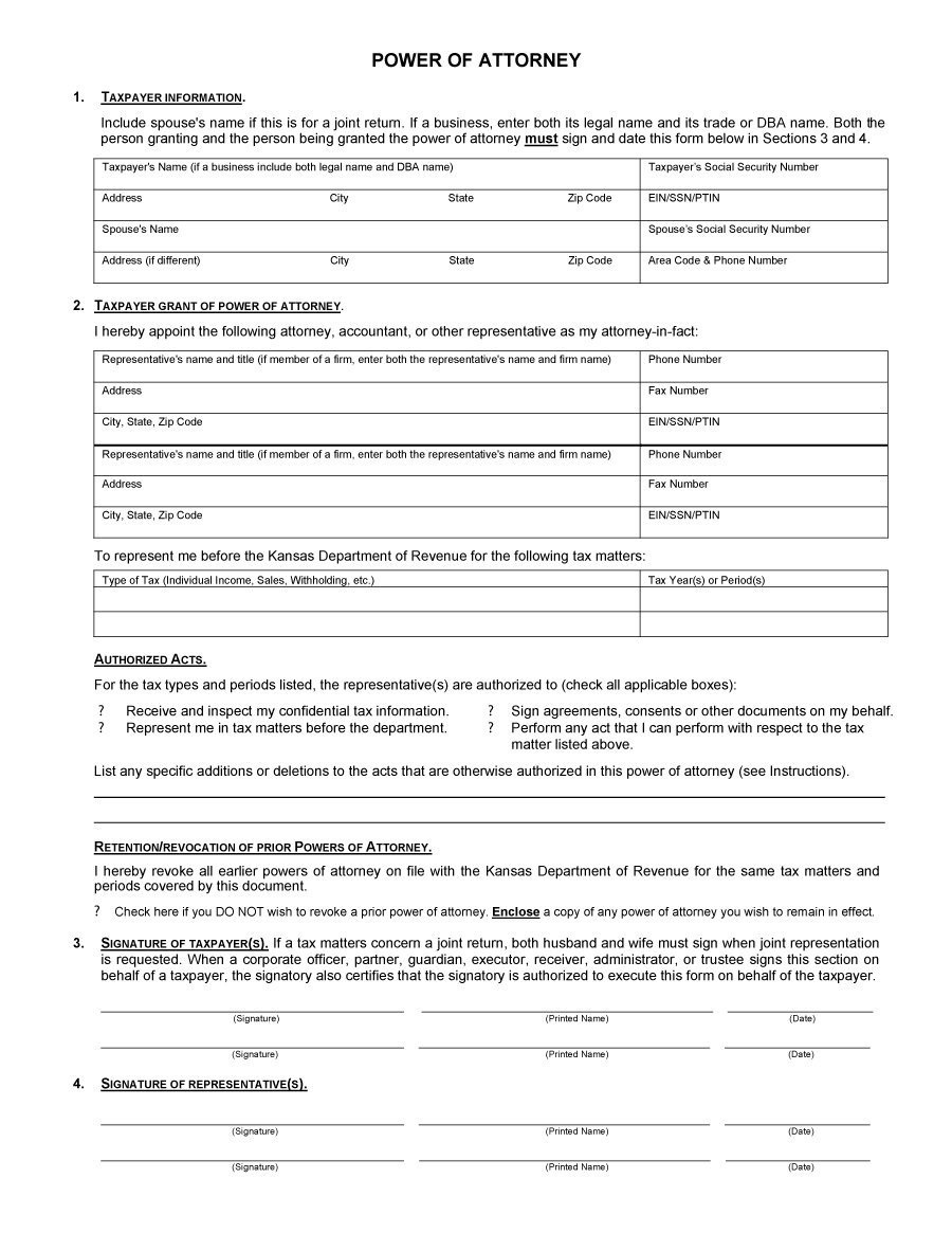 50 Free Power Of Attorney Forms Templates Durable Medical general 
