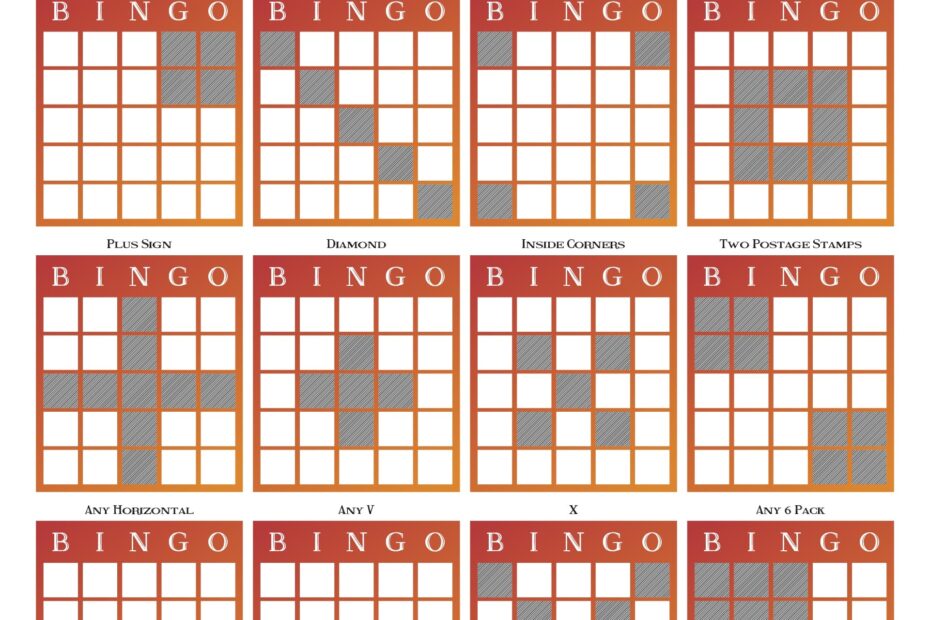 Bingo Forms Printable Printable Forms Free Online
