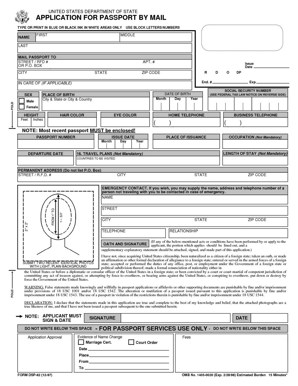 Blank Australian Passport Application Form Printable Form 2024
