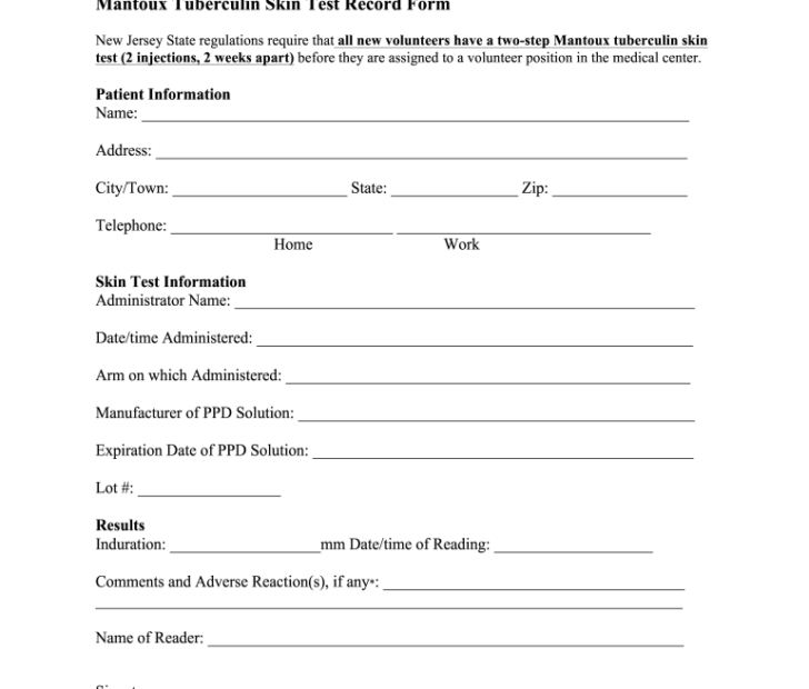 Blank Tb Test Form Printable Fill Out And Sign Printable PDF Template