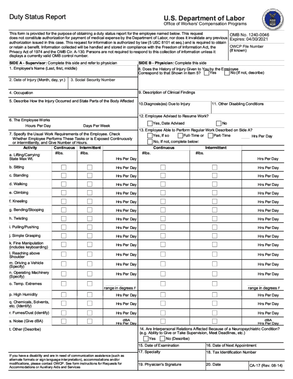 Ca 2a Fillable Form Printable Forms Free Online