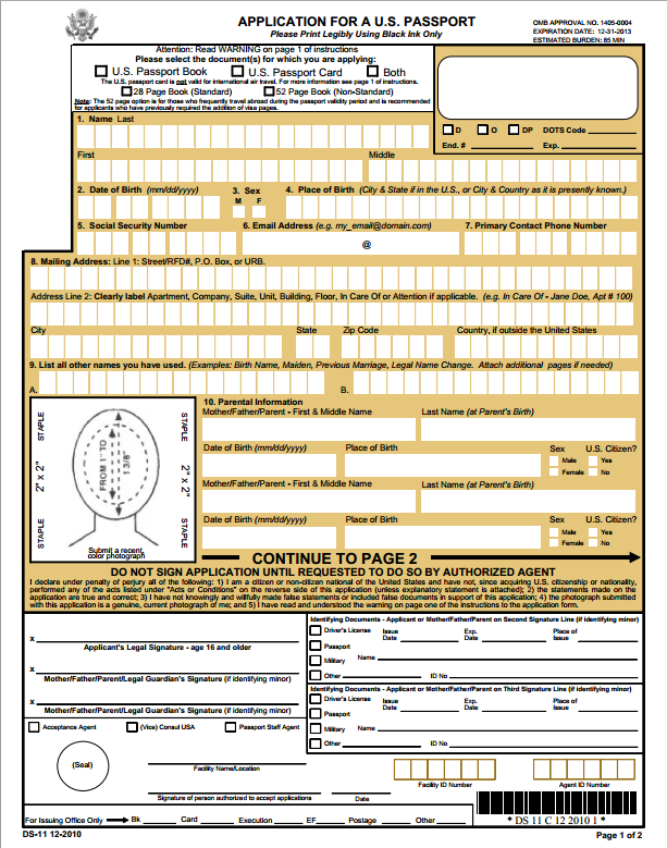 DS 11 Form Expired Printable Form 2024