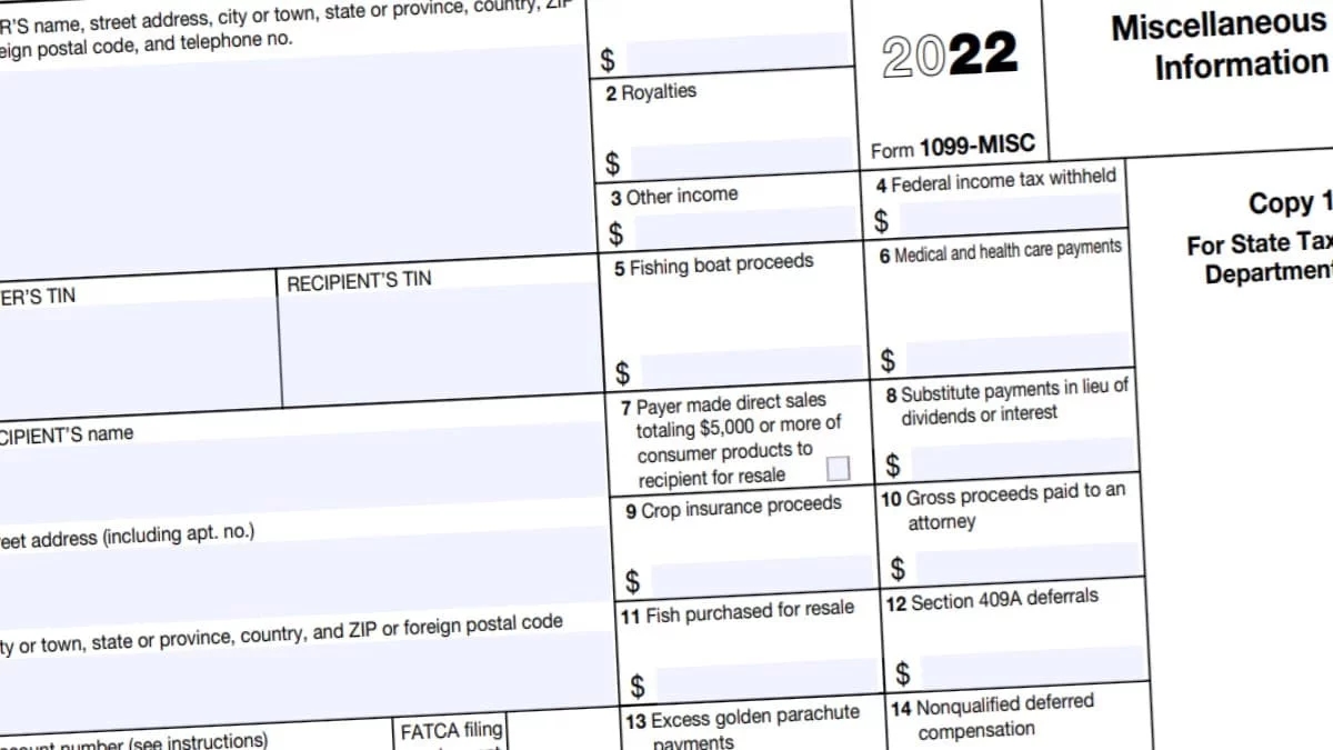 Fillable 1099 Nec Forms Printable Forms Free Online