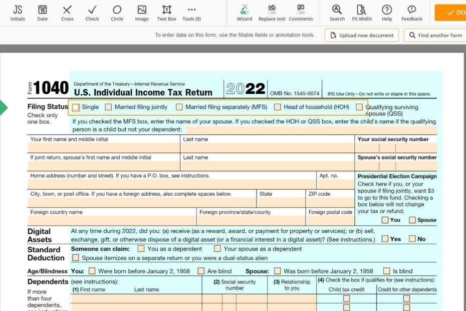 Form 1040 gt Printable IRS 1040 Tax Form For 2023 Instructions Print