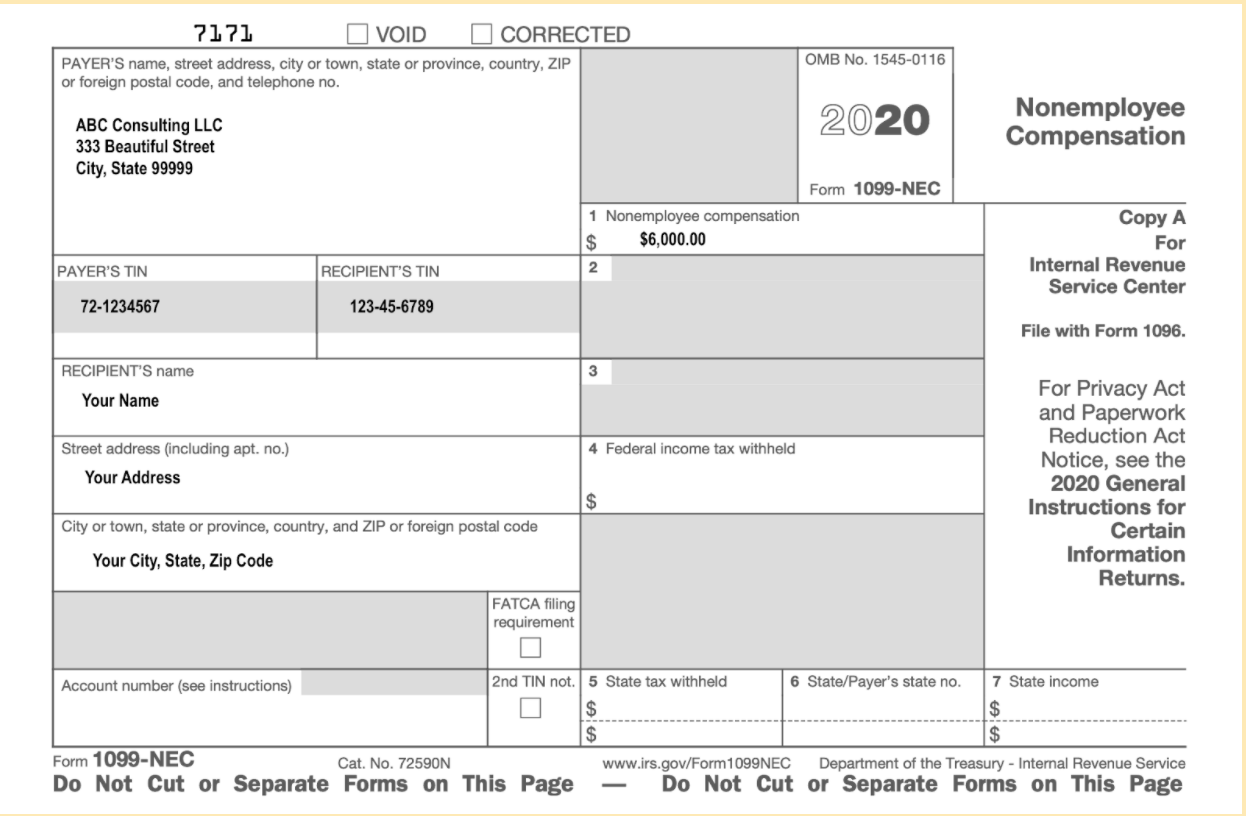 Form 1099 Nec 2023 Printable Forms Free Online
