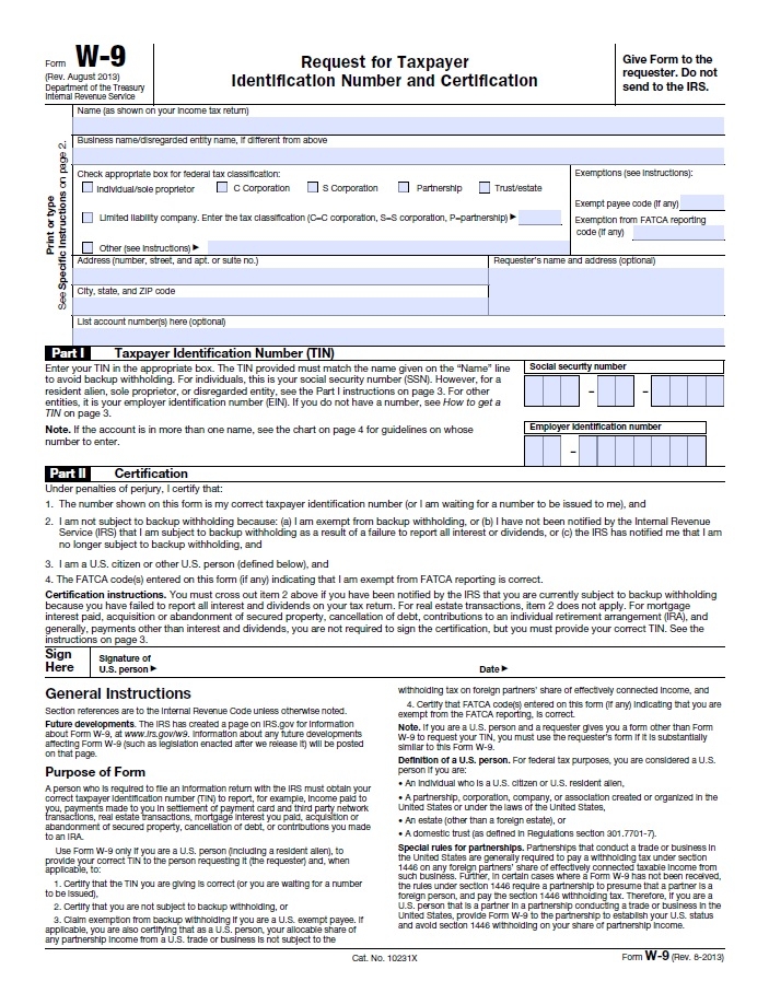 Form W 9 2024 Free Printable Heda Rachel