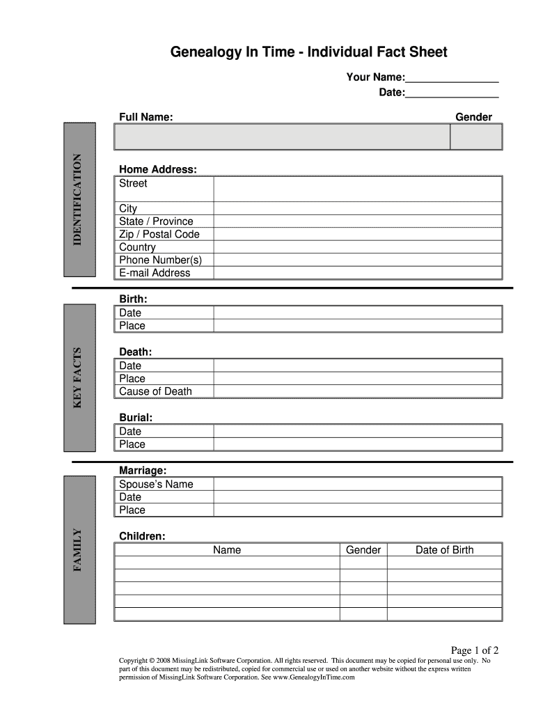 Free Fillable Genealogy Forms For Android Printable Forms Free Online