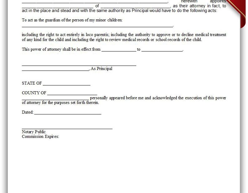 Free Power Attorney Forms Printable Printable Forms Free Online