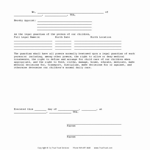 Free Printable Child Guardianship Forms Lovely Free Printable Legal