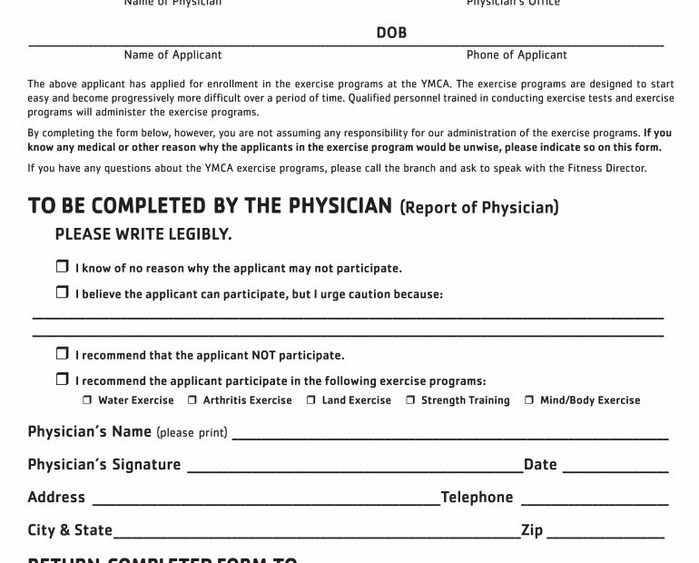 Free Printable Dental Clearance Form FREE Printables