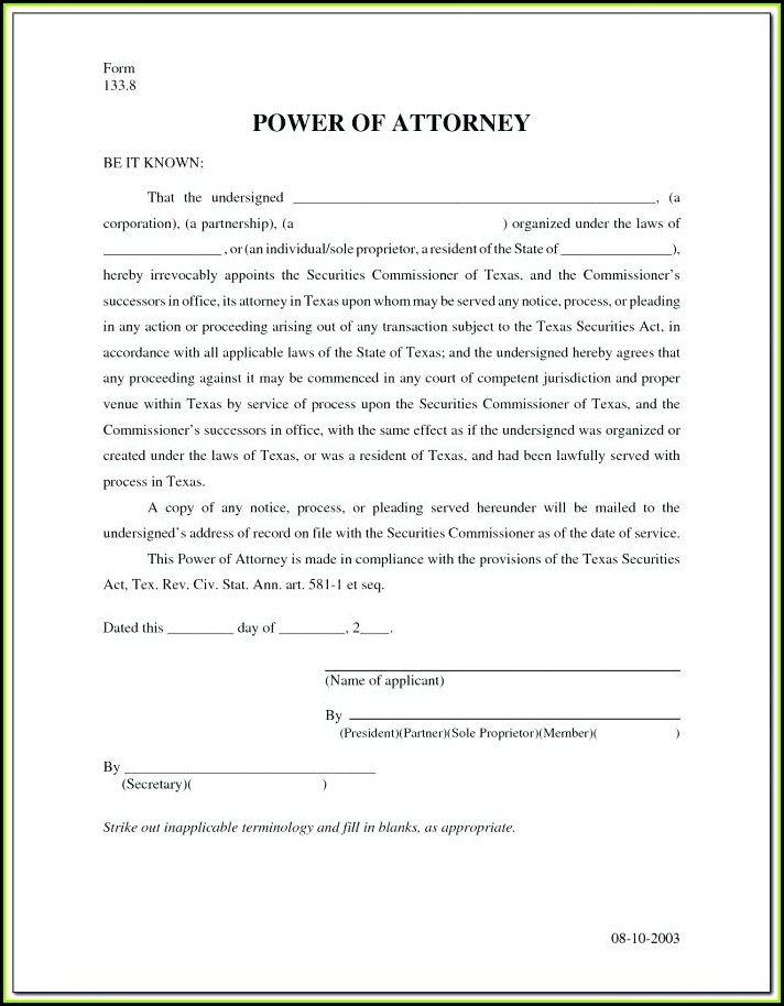 Free Printable Power Of Attorney Form Florida Form Resume Examples 