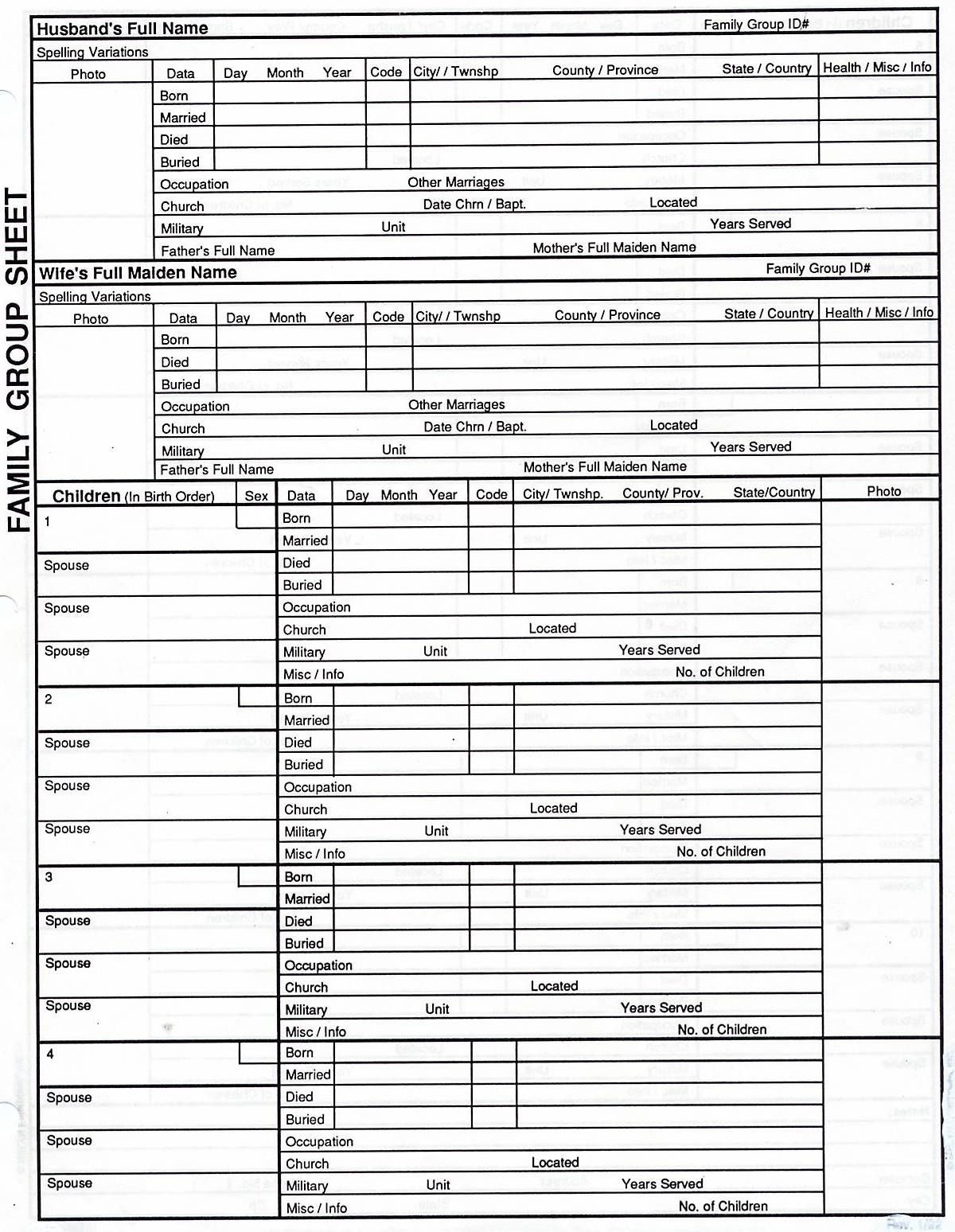 Free Printable Relationship Genealogy Forms Printable Forms Free Online