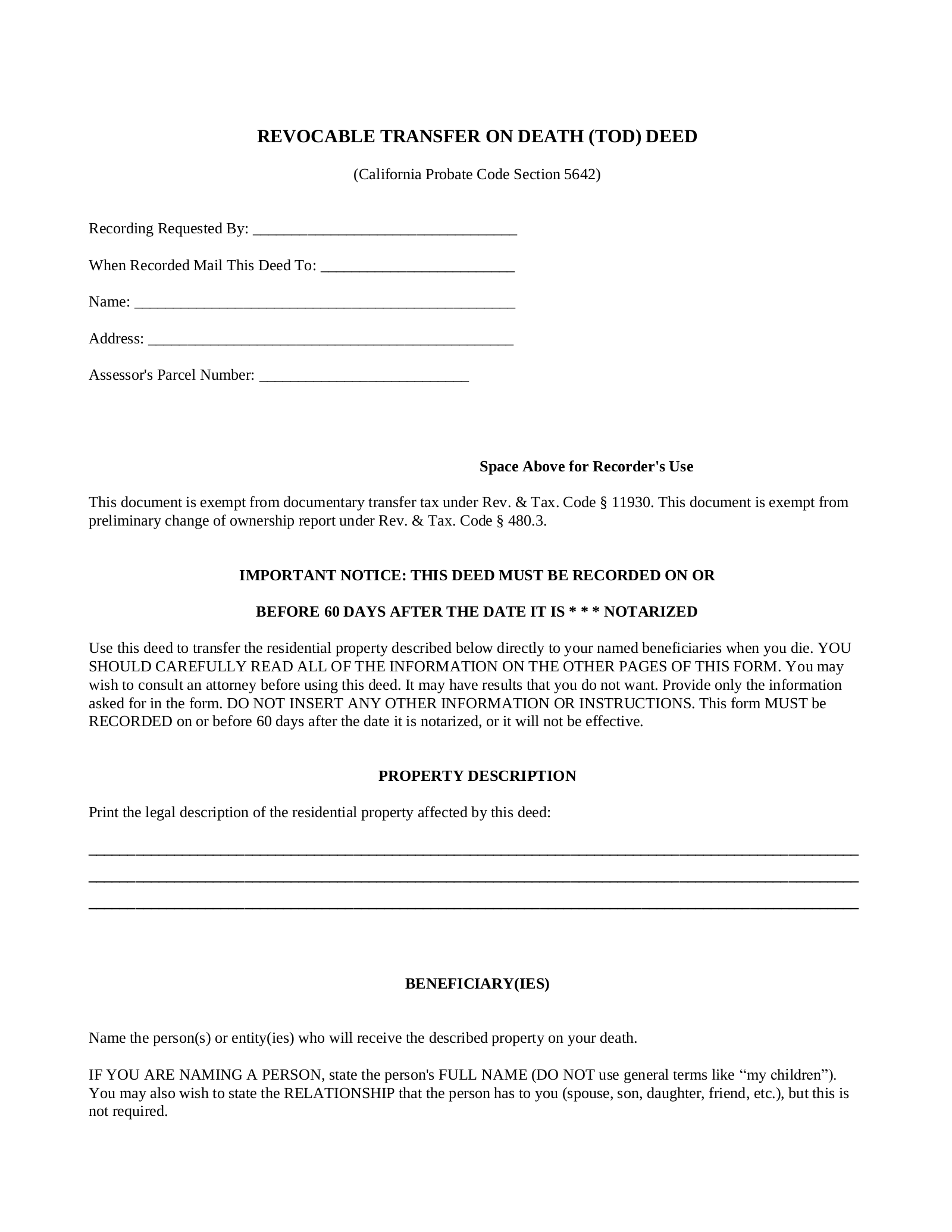 Free Printable We Transfer On Death Deed Form Printable Forms Free Online