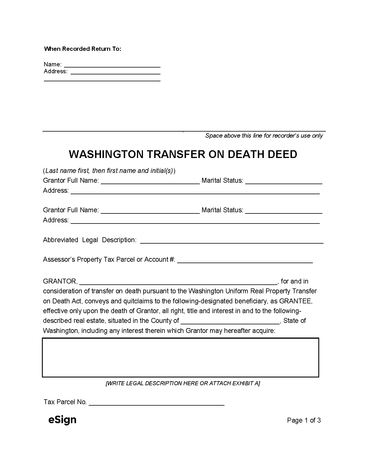 Free Printable We Transfer On Death Deed Form Printable Forms Free Online
