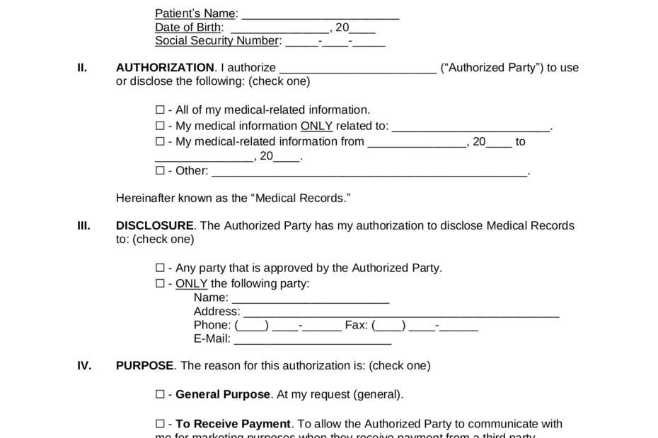 Hipaa Printable Forms Printable Forms Free Online