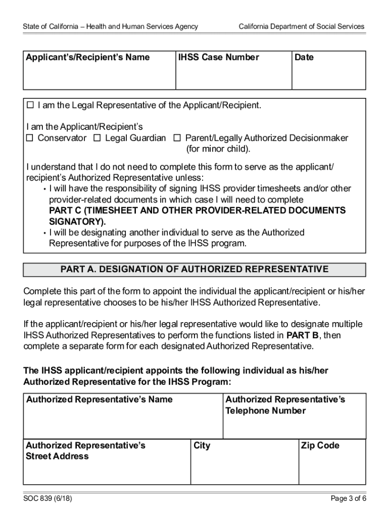 Ihss In Home Supportive Services Fill Online Printable Fillable 