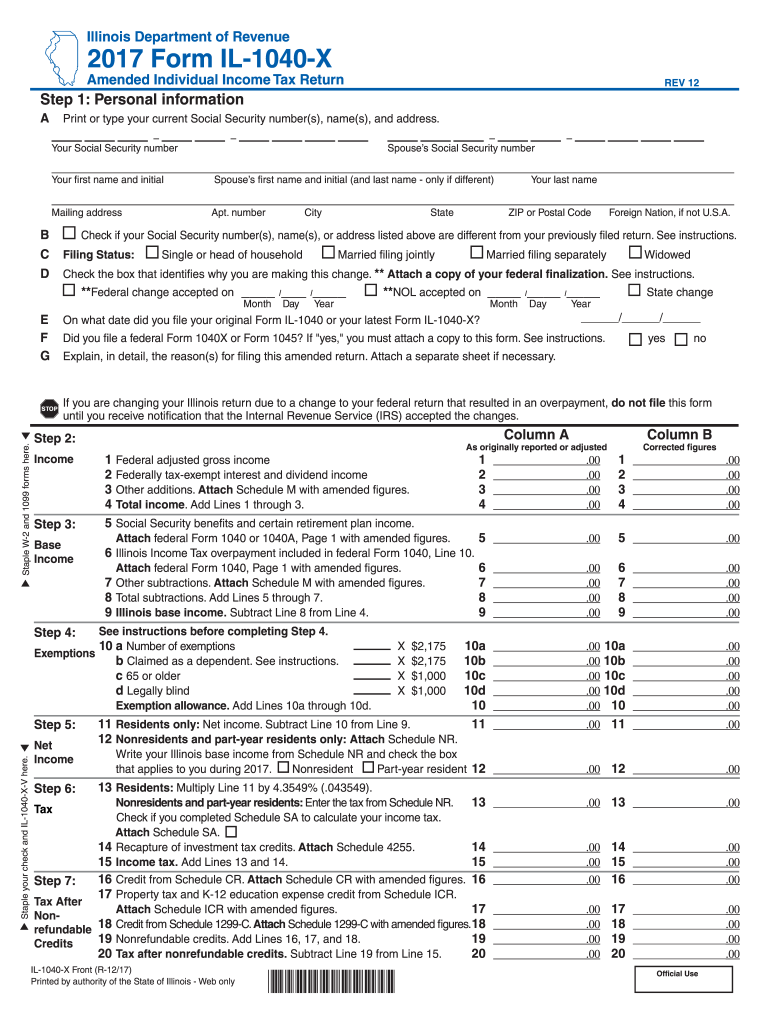 Il 1040 Printable Form Printable Forms Free Online