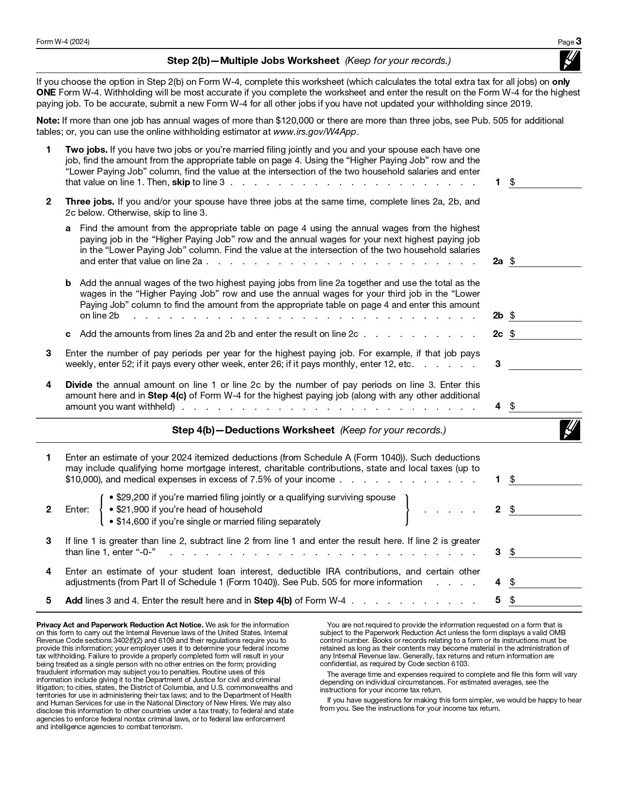 Irs Form W 4 2025 Printable Free Pearlie Jones