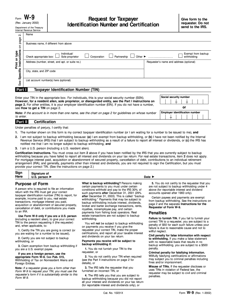 Irs Form W 9 Printable Prntbl concejomunicipaldechinu gov co