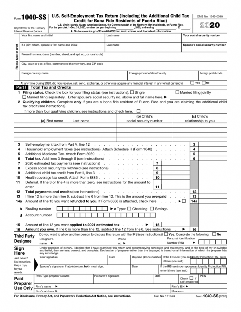 Irs Gov 1040 Fillable Form Printable Forms Free Online