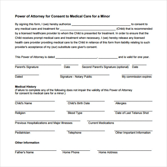 Medical Power Of Attorney Forms Free Printable Printable Forms Free 