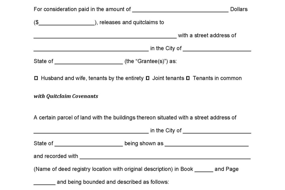 Mississippi Quit Claim Deed Form Deed Forms Deed Forms