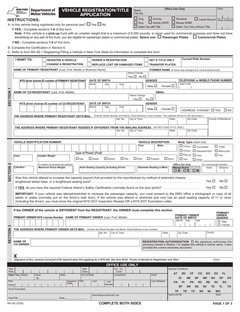 Mv 82 Form Printable We Love Printables