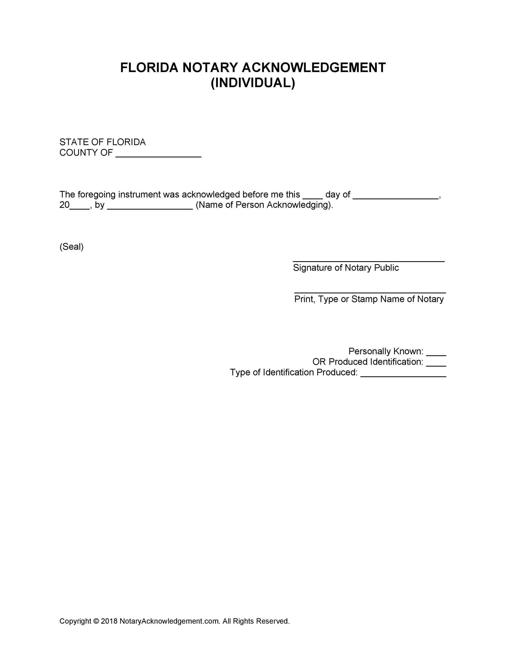 Notary Forms Printable Printable Forms Free Online