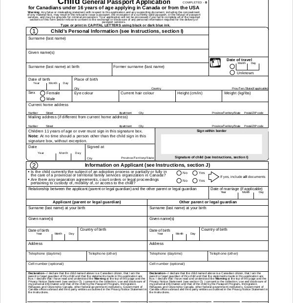 Passport Renewal Form H Printable Form 2024