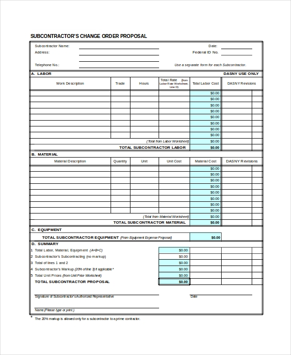 Pdf Free Printable Contractor Bid Forms Printable Forms Free Online