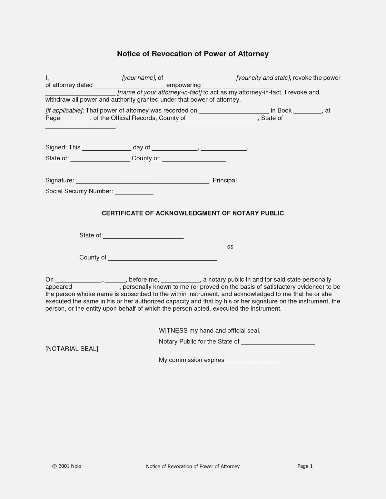 Power Of Attorney Form Free Printable Best Of Power Attorney Format 