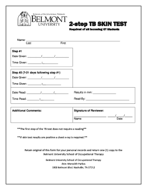 Ppd Test Form Printable