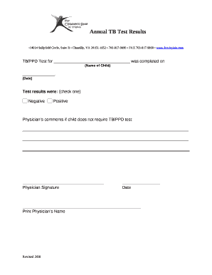 Ppd Test Form Printable