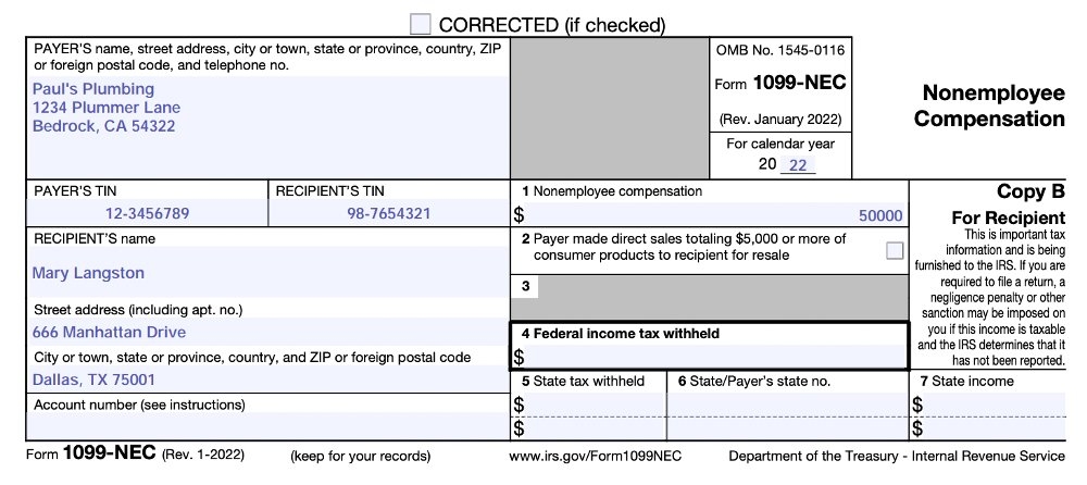 Printable 10 99 Form Printable Forms Free Online