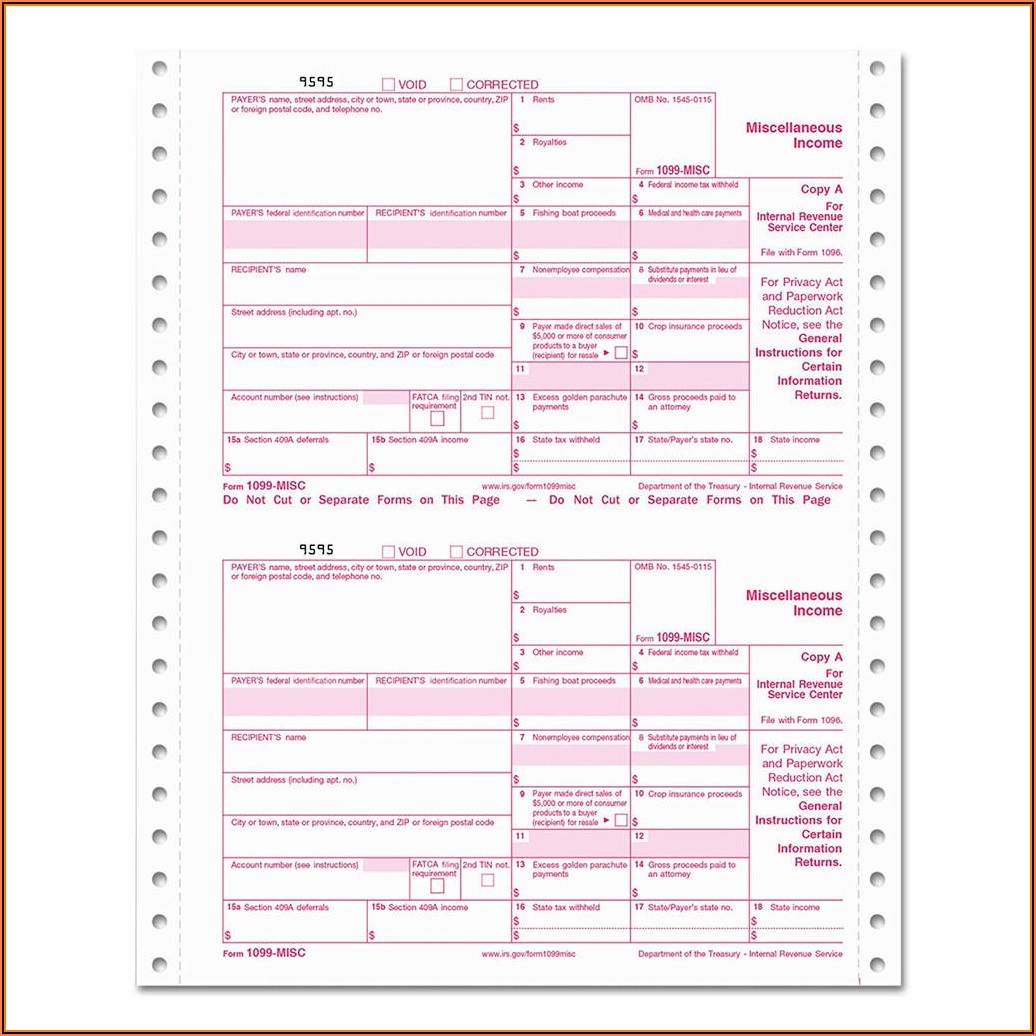 Printable 1099 Forms For Independent Contractors Form Resume 