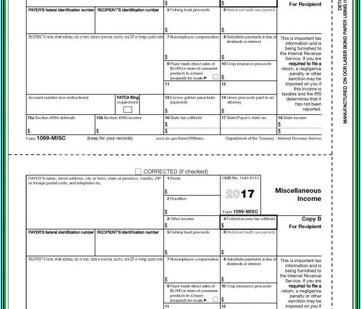 Printable 1099 Forms For Independent Contractors Form Resume