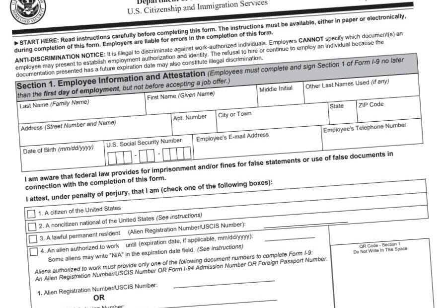 Printable 2021 I 9 Form Printable Form 2024