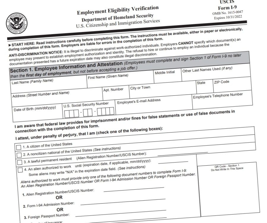 Printable 2021 I 9 Form Printable Form 2024