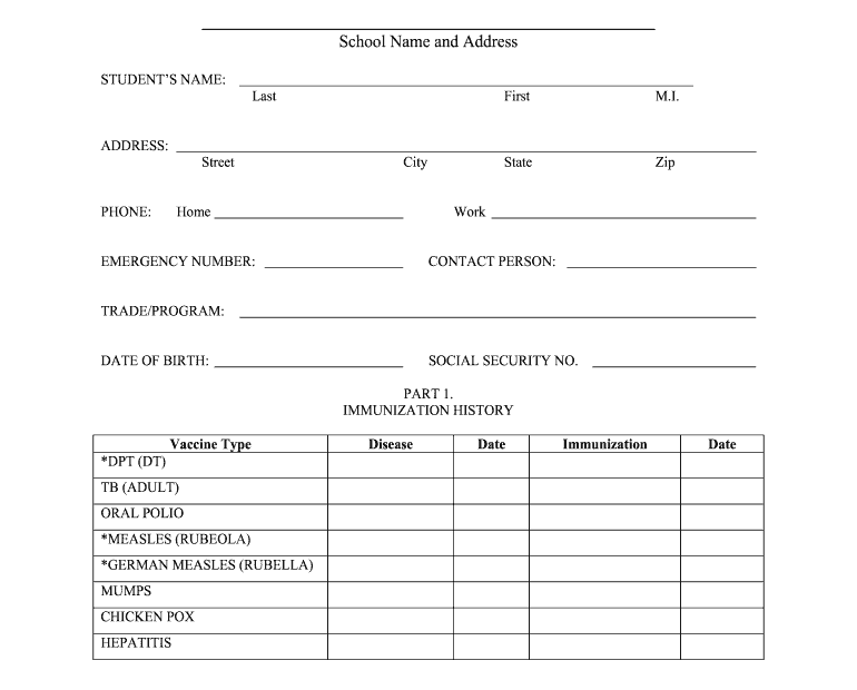 Printable Blank Physical Form Fillable Form 2025