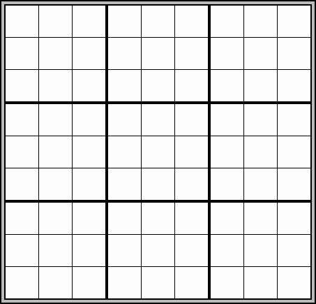 Printable Blank Sudoku Forms Fillable Form 2024