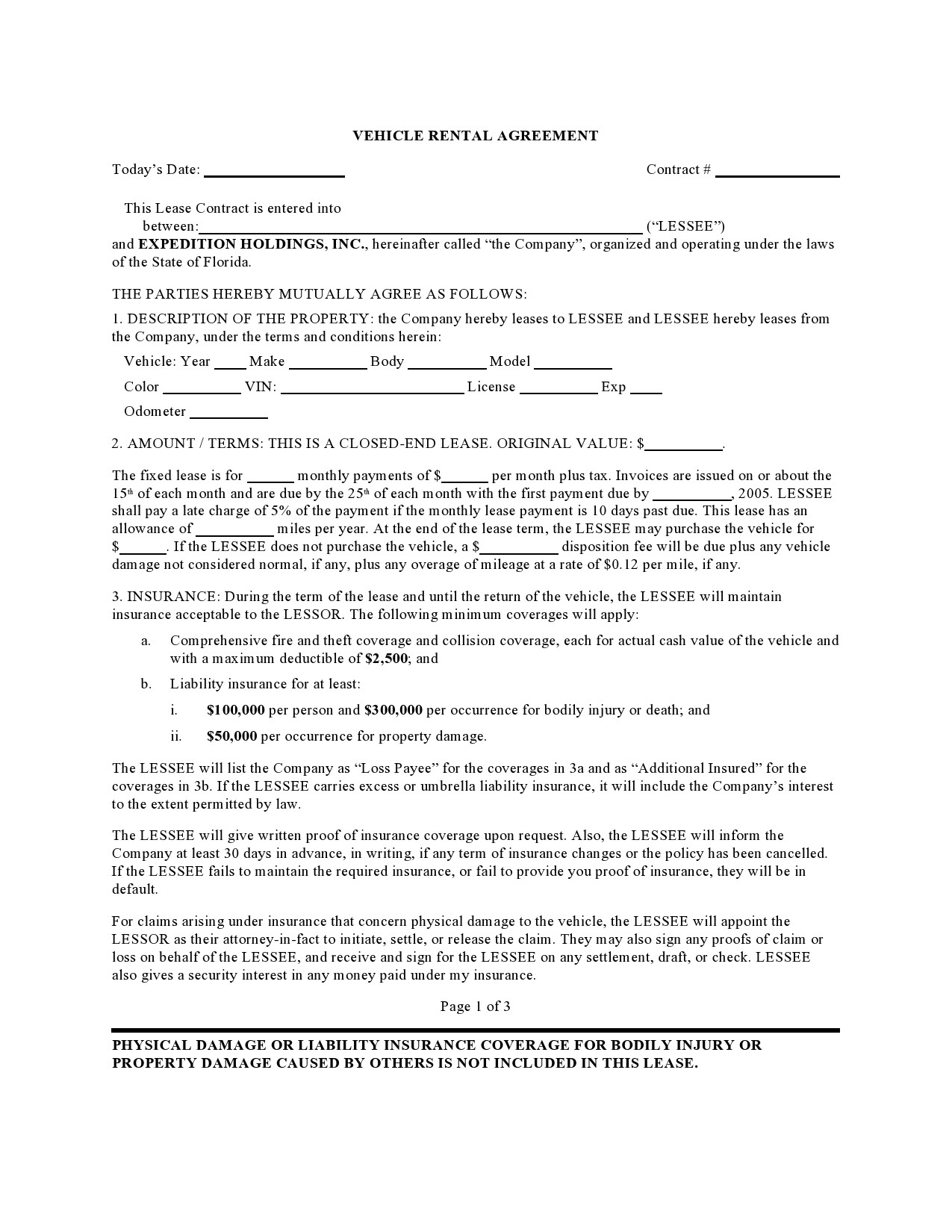 Printable Car Rental Agreement Form Pdf Printable Forms Free Online