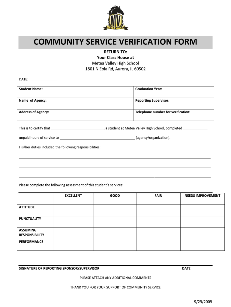Printable Community Service Form For Court Fill Out Sign Online DocHub