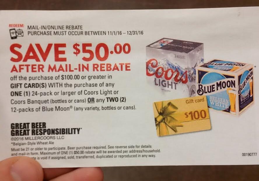Printable Coors Light Rebate Form Printable Forms Free Online