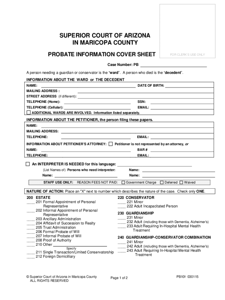 Printable Court Forms Arizona Printable Forms Free Online