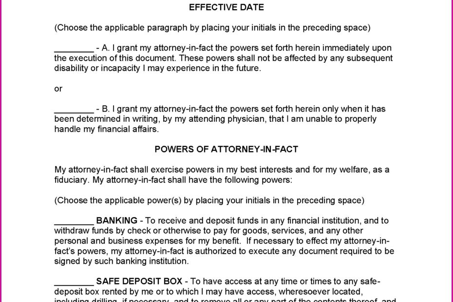 Printable Durable Power Of Attorney Form California Form Resume Examples