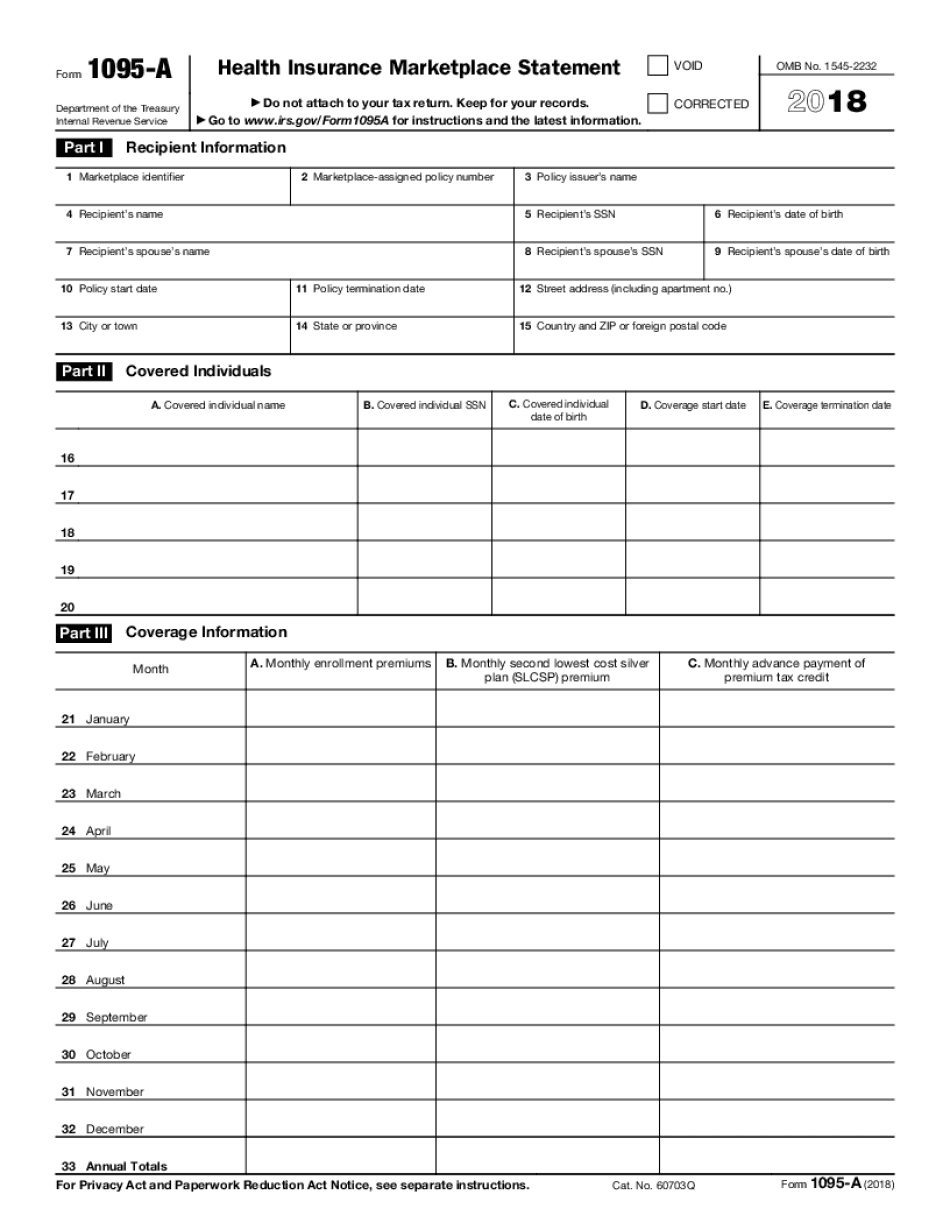 Printable Form 1095 Printable Forms Free Online