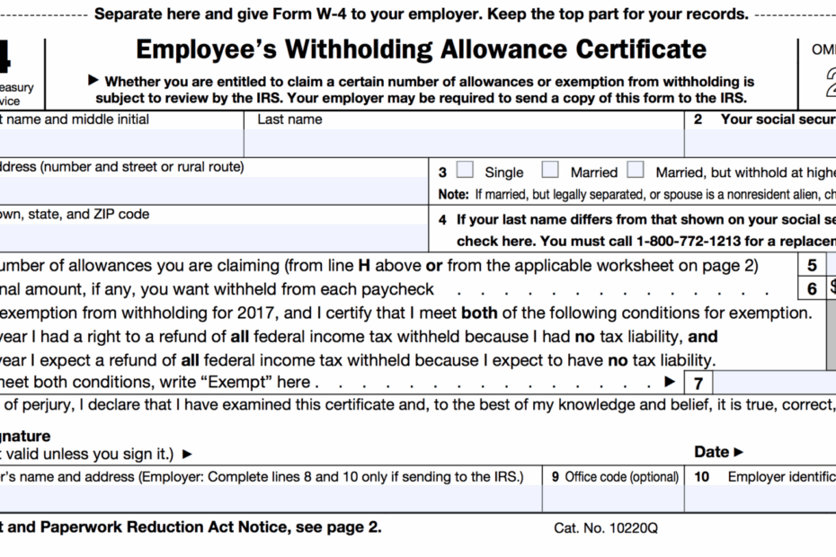Printable Form W 4 Printable Forms Free Online