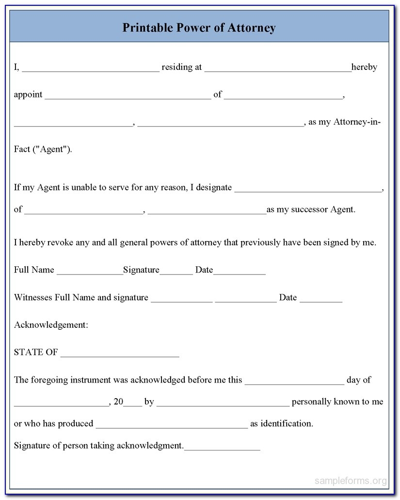 Printable Medical Power Of Attorney Forms Printable Forms Free Online